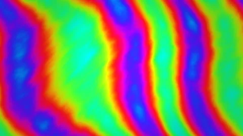 Colorful patterns create waves of vibrant hues on a smooth Stock Footage 338011529