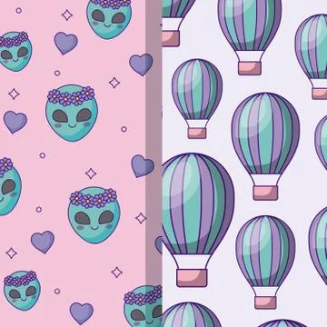 Colorful patterns design 스톡 일러스트