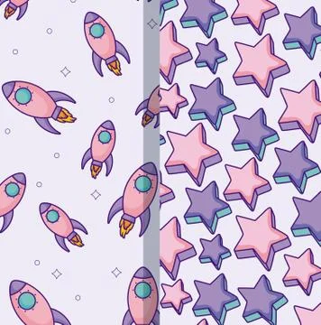 Colorful patterns design Stock Illustration