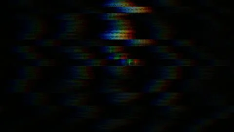 Colorful patterns form shapes on a dark background at night Illustrazione stock