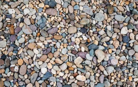 Colorful pebble stone texture backgrounds Stock Photos