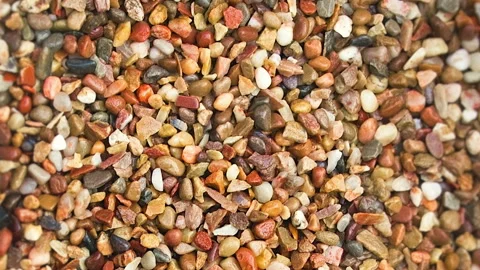 Colorful Pebbles On The Beach Stock Footage 137329247
