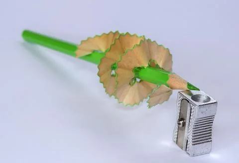 Colorful pencil on white background Stock Photos