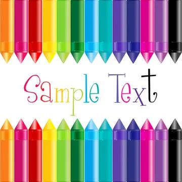 Colorful pencils 스톡 일러스트