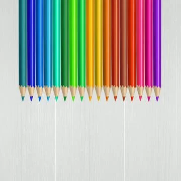 Colorful pencils Stock Illustration
