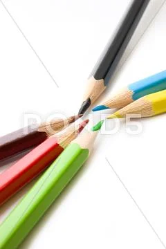 Colorful pencils Stock Photos