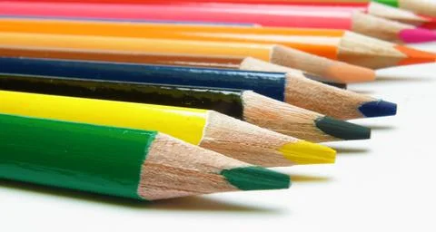 Colorful pencils Stock Photos
