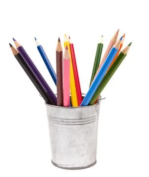 Colorful pencils Stock Photos