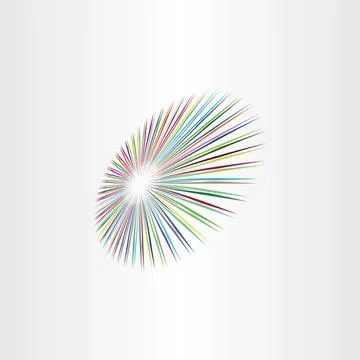 Colorful perspective circle background vector design element Illustrazione stock