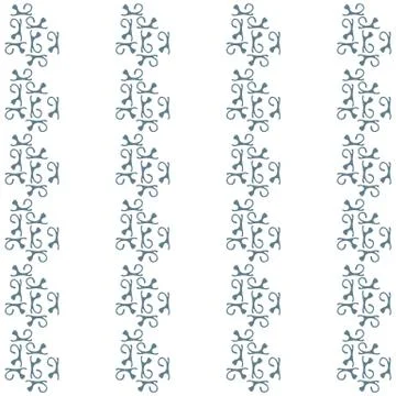 Colorful picture: the cute pattern of cats silhouettes Stock Illustration