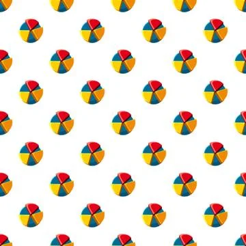Colorful pie chart pattern 스톡 일러스트