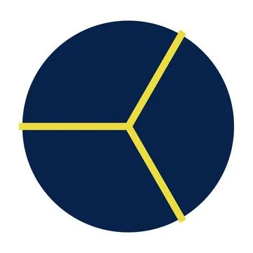 Colorful pie chart set with divided sections, circular infographic elements, Stock Illustration