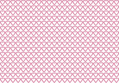 Colorful pink heart pattern background. Stock Illustration