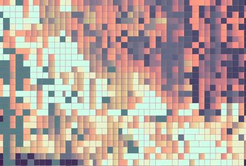 Colorful pixel art pattern seamless graphic background Stock Illustration