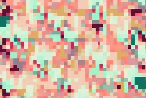 Colorful pixel art pattern seamless graphic background Stock Illustration