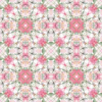 Colorful pixel art pattern seamless graphic background Illustrazione stock