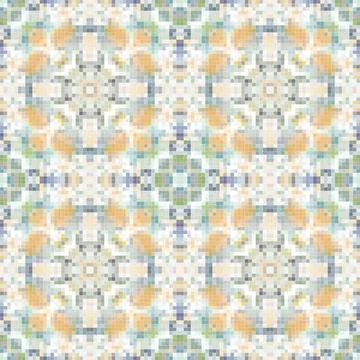 Colorful pixel art pattern seamless graphic background Stock Illustration