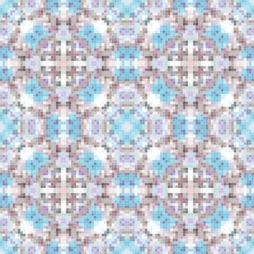 Colorful pixel art pattern seamless graphic background イラスト素材