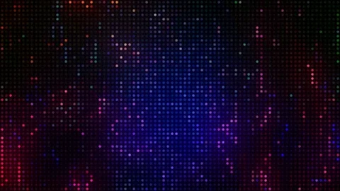 Colorful Pixel Dots Digital Electronic Background Loop Stock Footage 223504411