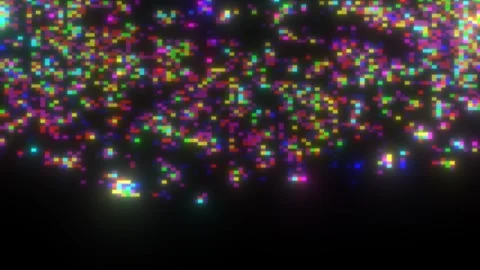 Colorful Pixel Full Screen Scan Abstract Animation 4K Overlay Stock-Footage 289913954