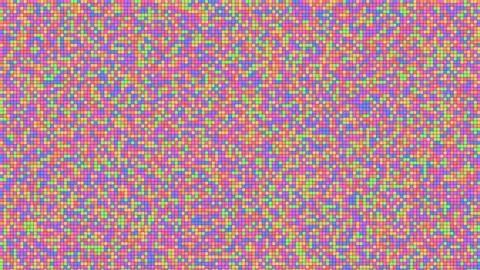 Colorful Pixel Grid Pattern Digital Abstract Background Stock Illustration