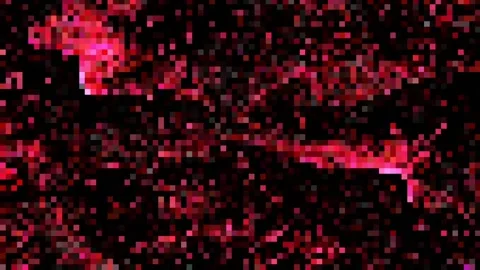 Colorful pixel LCD screen, Block Animation Change colors quickly Stock Footage 136048252