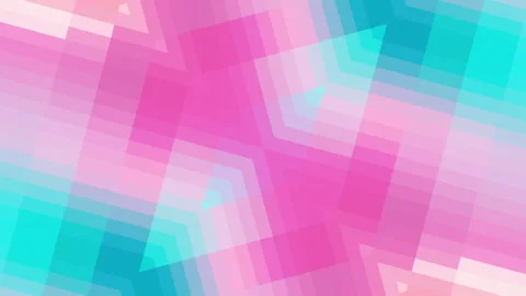 Colorful pixel mosaic pattern with gradient color change from blue to pink Stock Footage 272974986