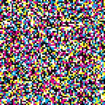 Colorful Pixel Mosaic Pattern Stock Illustration