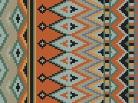 Colorful pixel seamless pattern 스톡 일러스트