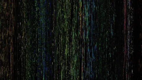 Colorful Pixel Sorting Effect Video stock 80256962