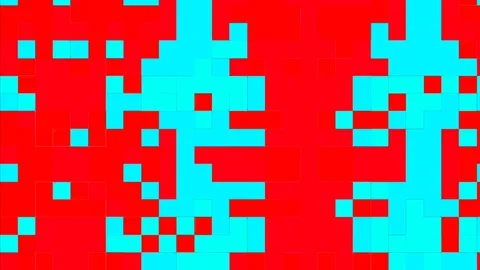 Colorful pixel square mosaic pattern. colorful 8 bit square pixel background Stock Footage 142444924