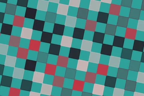 Colorful pixelated abstract background with squares and dots Stock Illustration