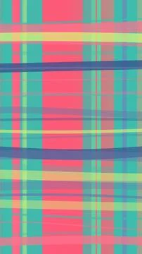 A colorful pixelated abstract grid pattern with teal, pink, and coral block.. Illustrazione stock