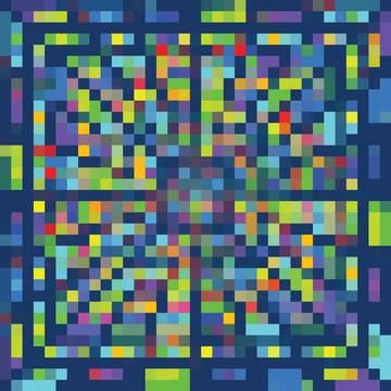 Colorful pixelated backdrop Stock Illustration