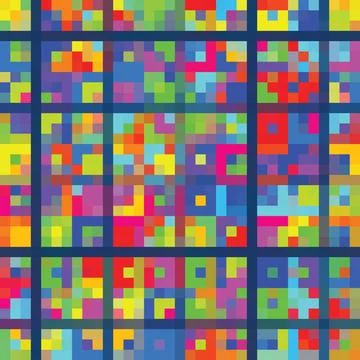 Colorful pixelated backdrop Illustrazione stock