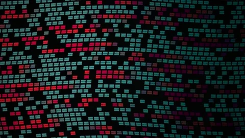 Colorful pixelated digital mosaic pattern. Stock Footage 335105802