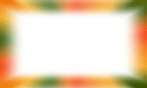 Colorful Pixelated Mosaic Border Frame with Isolated White Copy Space Stock Illustration