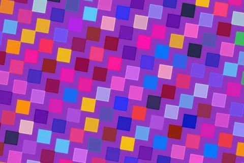 Colorful pixelated mosaic pattern with purple shades Illustrazione stock