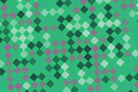 Colorful pixelated pattern with green, pink, and black shades Stock Illustration