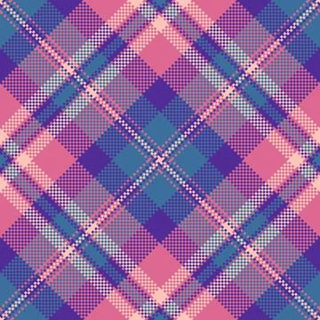 Colorful pixelated plaid pattern. A modern, vibrant design perfect for back.. Illustrazione stock