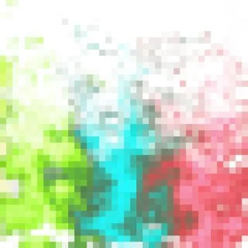 Colorful pixelated stains pattern on white Stock Illustration