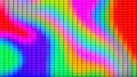The colorful pixel's abstract background motion blinks Stock Footage 132876038