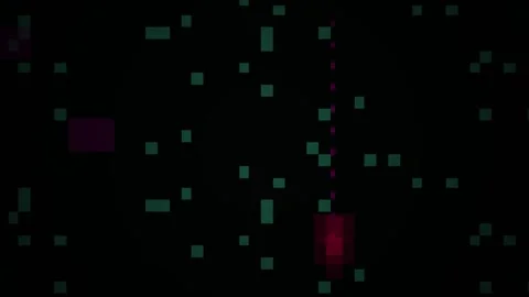 Colorful pixels on black background. Stock Footage 334867220