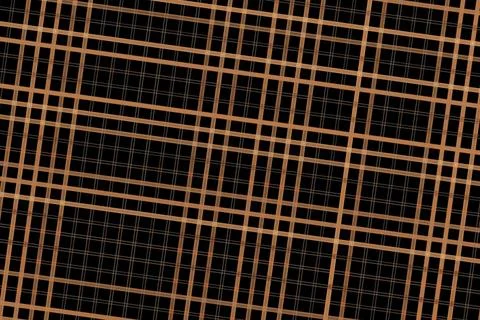 Colorful plaid fabric pattern with black background Stockillustratie