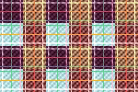 Colorful Plaid Pattern Background Design Illustrazione stock