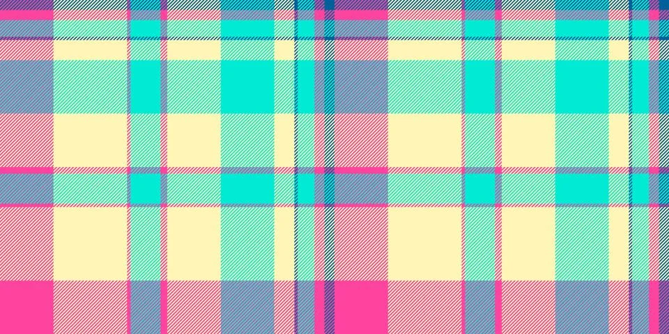 Colorful plaid pattern. Ideal for backgrounds, textiles, and fashion design.  Stock Illustration
