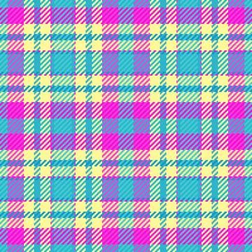 Colorful plaid pattern with pixel texture, excellent for backgrounds or desig Stock Illustration