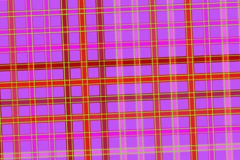 Colorful plaid pattern with red purple and green lines Stock Illustration