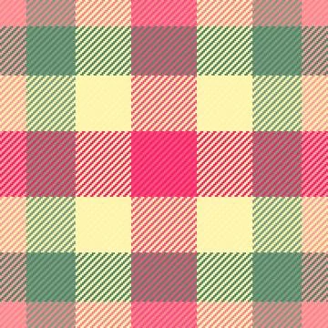 Colorful plaid pattern with a woven texture. Great for backgrounds, textiles, Stock Illustration