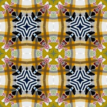 Colorful plaid seamless pattern. Vector textured tartan background. Striped Stockillustratie